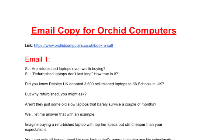 copywrite cold emails for your bulk email blast